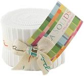 Moda Bella Solids White Junior Jelly Roll