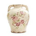 8in. Tuscan Ceramic Floral Print Vase