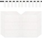 360Pcs Cable Labels, Write on Cord Labels for Computer Wire Management, Self Adhesive White Cable Tags, Waterproof Wire Labels Printable A4 for Laser Printer, 12 Sheet (White)