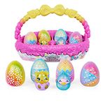 Hatchimals CollEGGtibles, Spring Toy Basket with 5 Hatchimals and 3 Pets, Kids Toys for Girls Ages 5 and up