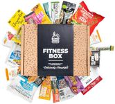 High Protein Snack Box: Premium Mix of Fitness and Healthy Snacks Workout Gifts for Men & Women - Healthy Gift Package for Gym Lovers & Enthusiasts - Individually Wrapped Protein Snacks for Adults