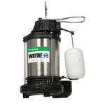 Wayne CDU1000 1 HP Submersible Cast Iron and Stainless Steel Sump Pump with Integrated Vertical Float Switch