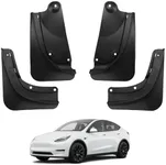 BASENOR 2024 Upgraded Tesla Model Y Mud Flaps Splash Guards Winter Vehicle Sediment Protection No Need to Drill Holes Vehicle Tire Protector Mudflaps All Weather Tesla Exterior Accessories (Set of 4)