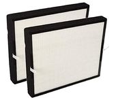 Nispira True HEPA Activated Carbon Air Filter Replacement Set Compatible with Alen Air Purifier A350 A375. Compared to Part BF25A 2 Packs