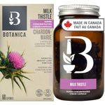Botanica Milk Thistle Capsules, Liver Support Supplement with Silymarin, Milk Thistle Extract 4500 mg Dry Herb Equivalent, Vegan, 60 Capsules