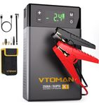 VTOMAN X1 Jump Starter with Air Compressor, 2500A Car Battery Jumper Starter (Up to 8.5L Gas/6L Diesel Engine) with 150PSI Auto Tire Inflator, 12V Portable Booster Pack, Lithium Jump Box Charger-Gray