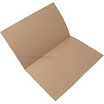 [50 Pack] Manilla Economy Foolscap Square Cut Folders 170gsm Paper A4 Document File