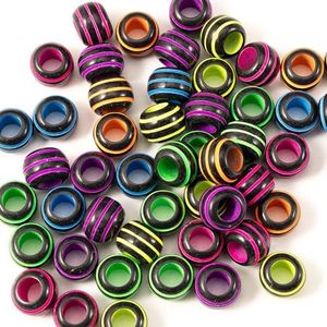 Gxueshan 1000 Pcs Acrylic Plastic White Pony Beads 6x9mm Bulk Kandi Beads for Friendship Bracelet Necklace Jewelry Making Pens Hair Braiding Kit (Mix)