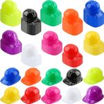 150 Pack Kids Plastic Construction Hat Bulk Worker Helmet Hard Hat Builder Hat for Boys Girls Construction Birthday Dress up Party Supplies (Color Style 2 (10 Colors))