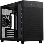 ASUS Prime AP201 Black MicroATX Supports 338mm Graphics Cards, 360mm Coolers, Standard ATX PSUs, Tool-Free Side Panels, Tempered Glass Front Panel, USB Type-C