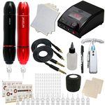 Javelin Portable Tattoo Pen Kit Starter Machine Gun Power Supply Set (Javelin Apprentice Kit) 84 PCS