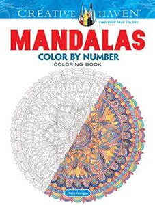 Creative Haven Mandalas Color by Number Coloring Book
