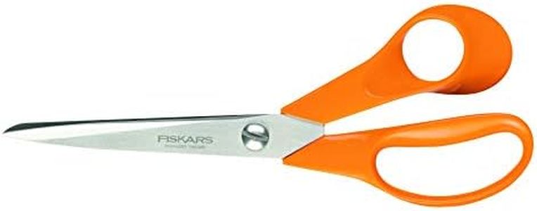 Fiskars Ciseaux universels pour droitiers, Longueur totale: 21 cm, Acier/Plastique, Classic, 1000815