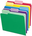 Pendaflex 84370 File Folders with Erasable Tabs, 1/3 Cut Top Tab, Letter, Assorted (Pack of 30)