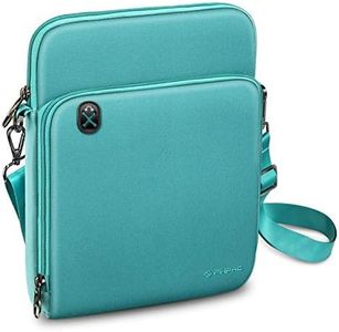 FINPAC 11 Inch Tablet Sleeve Case, Briefcase Shoulder Bag for 11" iPad Pro (2018-2024), 11" iPad Air (M2) 2024, 10.9" iPad 10th Gen, 10.9" iPad Air 5/4 (2022/2020), 10.2" iPad, Galaxy Tab, Aqua Green