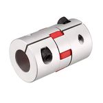 TOP-VIGOR Shaft Coupling 8mm to 8mm Bore Aluminium Plum Flexible Coupler Joint L30xD25mm for 3D Printer CNC Machine and Servo Stepped Motor