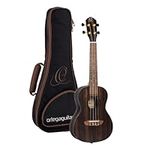 Ortega Guitars Concert Ukulele acoustic - Timber Series - includes Deluxe Gig Bag - ebony/mahogany (RUEB-CC)