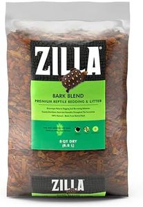 Zilla Reptile Terrarium Bedding Substrate Bark Blend, 8 Quart