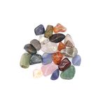 Polished Tumblestone Gemstones, Pocket Reiki, Chakra, Mineral Rocks, 100g Pack (18 to 21 Stones) Size: Medium Mix 15mm to 25mm