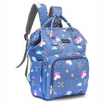 motherly 19 liter Smile in Style Waterproof Multistorage Baby Diaper Bag For Mothers |(Pegasus & Starry Sky)