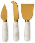 The Bamboo Abode Marble Cheese Knife Set | Cheese Knives, Cheese Knife Set for Charcuterie Board, Cheese Board Accessories, Cheese Tools, Charcuterie Knife Set, Housewarming Gift New Home