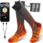 Heated Socks for Women Men,6000mAh 