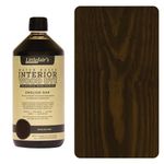 Littlefair's Wood Stain Water Based - 1 LTR - Indoor Furniture Stain Light & Dark Finishes - Special Non Toxic & Eco Friendly Formula - Wood Stain for Crafts - Colour: English Oak