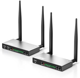 AIMIBO HDMI Wireless Transmitter & Receiver with KVM, IR Remote, Loop-Out