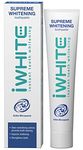 iWhite Supreme Whitening Toothpaste 75ml - Active Teeth Whitening and Teeth Stain Removal with Active Micropearls for Whiter Teeth - Strengthens Teeth, Enamel Restoration and Freshens Breath