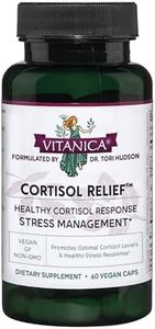 Vitanica Cortisol Relief, Sleep, Stress, Cortisol Manager Supplement, Vegan, 60 Capsules