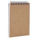 AB Max Sketchbook A6 - Wirebound Notebook Manuscript Shorthand Pad with Kraft Cover Cartridge Paper for Art Drawing Diary Letter Memo Writing