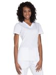 Cherokee Women's V-Neck Top Medical Scrubs, White, S