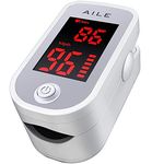 AILE Pulse Oximeter Oxygen Meter Adults Accurate Fast Easy Larger Red Screen Oxygen Monitor with Lanyard Blood Saturation Monitor -O2 Saturation Meter Pulse-Oximeter