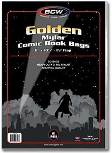 BCW Golden Comic Mylar Archivals Bag