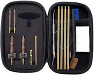 BOOSTEADY Pro .223/5.56 Rifle Gun Cleaning Kit with Bore Chamber Brushes Cleaning Pick Kit, Brass Cleaning Rod in Zippered Organizer Compact Case