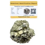 Crystal Heaven Pyrite Stone Original Cluster Samples - 40 to 80 Grams High Energy Natural Iron Pyrite Stone Gold Rock Reiki Crystal Used for Increased Willpower and Manifestation (Certified Pyrite)