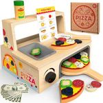 WOODMAM Wooden Pizza Toy - 48 PCS M