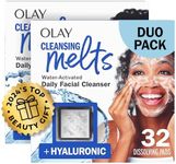 Olay Cleansing Melts + Hyaluronic Face Cleanser, 64 ct. total (2 x 32 ct.), Water-Activated Face Wash to Clean, Tone, and Refresh, Fragrance-Free