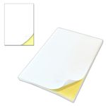 75 Sheets - Sticker Paper for Printer A4, Laser/Inkjet Printable, Printer Label for Printing - 297 x 210mm