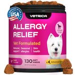 Dog Allergy Relief Chews - Dog Itching Skin Relief - Anti Itch for Dogs - Dog Itch Relief Chews - Hot Spot Treatment - Seasonal Allergy Support Supplements - Allergy Chews - Allergy Immune Treats