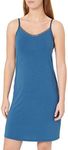 CCDK Copenhagen Women's Ccdk Chemise Dress in a Comfortable Bamboo Quality, Blue Nightgown, Blue, L