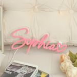 Personalized Acrylic Neon Sign, Personalized 1-10 Letters Decorative Neon Light Sign Bar Accessories, Wall Decoration, Suitable for Wedding Game Room Party