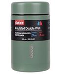 Décor Vacuum Insulated Food Flask, Stainless Steel Insulated Food Flask, BPA-Free, Ideal for Coffee, Porridge, Curry, Soups, Leak-Proof, Durable & Reusable, Keeps Food Hot & Cold, Sage Green 520ml