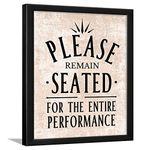 Chaka Chaundh - bathroom poster - bathroom posters with frame - bathroom quotes framed posters - Washroom Quotes Frames - Toilet Quotes Wall Hanging - (14 X 11 inches) (Beige texture)