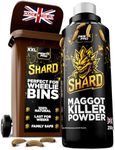 Pest X Pro Shard Maggot Killer Dust 250g – Natural Diatomaceous Earth Formula – Maggot Killer for Wheelie Bins – Kills Eggs, Larvae and Flies – No Spray, No Odour, Fast-Acting Bin Treatment