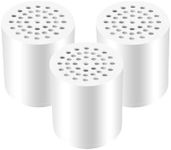 25-Stage Universal Replacement Shower Filter Cartridge Eliminates Hard Water,Chemicals Chlorine,Heavy Metals,Iron,Water Softener with High Output,Skin and Hair Healthy（3 Pack）