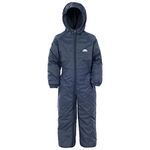 Trespass Kids' Waterproof Drip Drop Outdoor Rain Suit, Navy Blue, 5/6 year