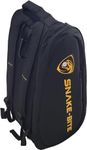 Golden Set Snake-Bite Pickleball Backpack Bag with Insulated Paddle Pocket, Large Compartment, Shoe Compartment, and Multiple Pockets, Black