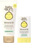Sun Bum Baby Bum Spf 50 Sunscreen Face Stick and Lotion Mineral Uva/uvb Face and Body Protection for Sensitive Skin Fragrance Free Travel Size
