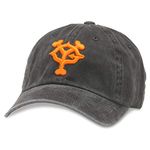 AMERICAN NEEDLE Nippon Yomiuri Giants Baseball Dad Buckle Strap Hat (36670A-YOG-BLK) Black